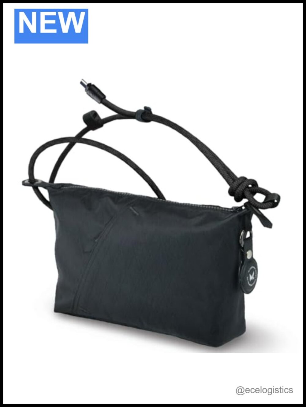 Water-Repellent Crossbody Sling Bag with USB-C Charging Strap Anti-Theft